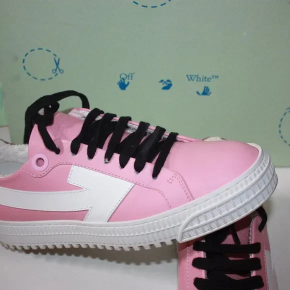 OFF-WHITE Virgil Abion Women’s Arrow Sneakers Pink Size 37 used with Box - Picture 2 of 7
